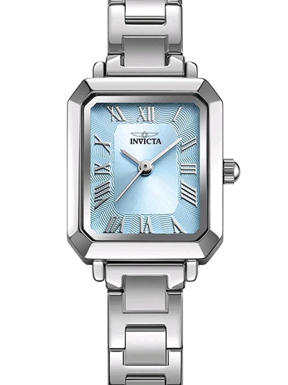 Invicta Silver Women's Watch with Light Blue Dial